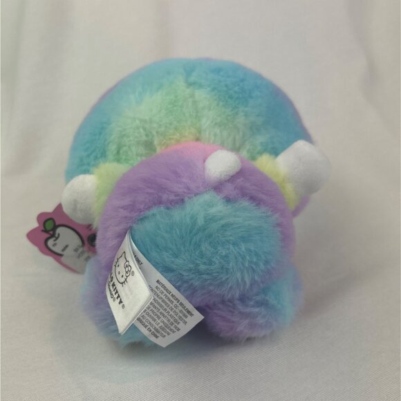 Fiesta Sanrio Hello Kitty Plush Rainbow Sherbet Soft Stuffed Toy Pink Bow Tag - Picture 6 of 13